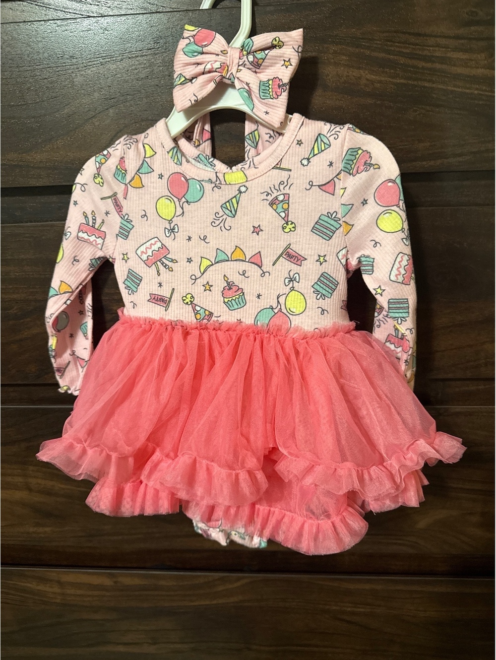 Forever Me Baby Girl Party Dress with Matching Bow 18M